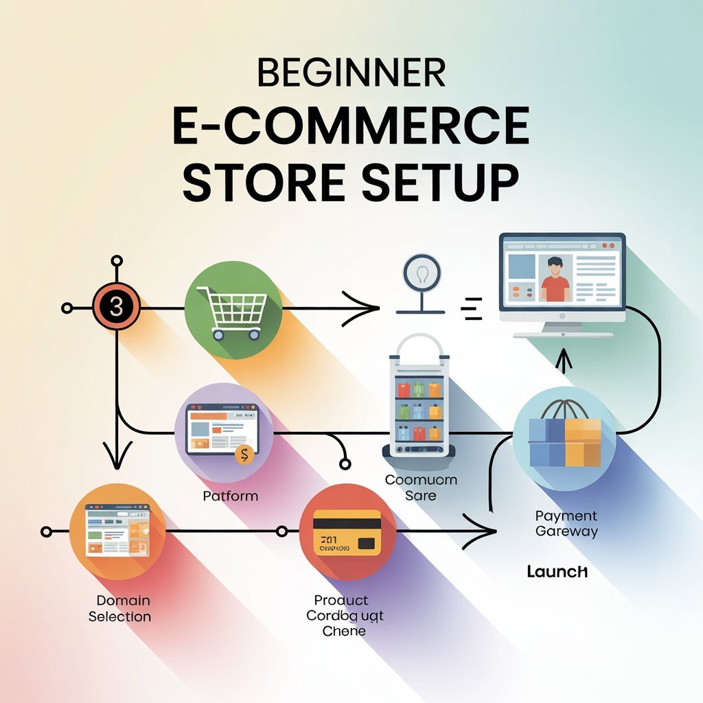 Beginner ecommerce store setup process step by step