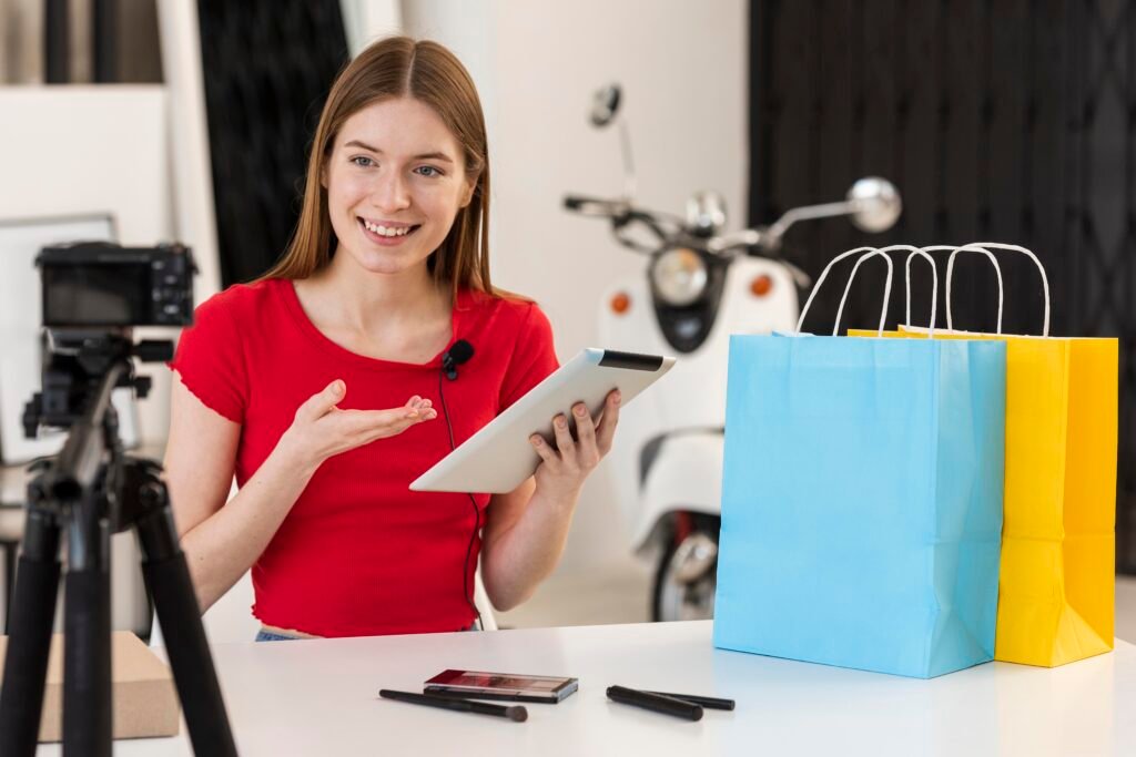 selling directly on social platforms using mobile phone shop interface